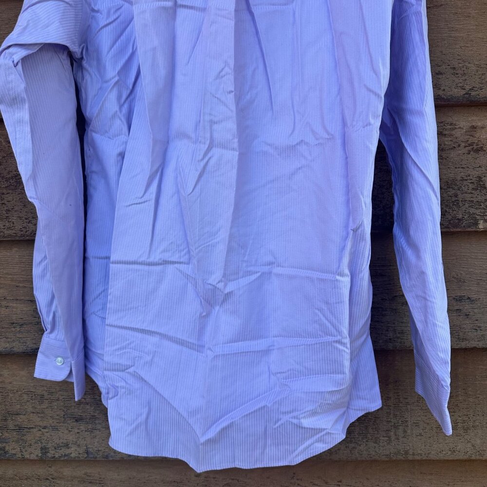 Joseph & Feiss Non- Iron Fitted Mens Button Down Dress Shirt Size 16 - Picture 8 of 8